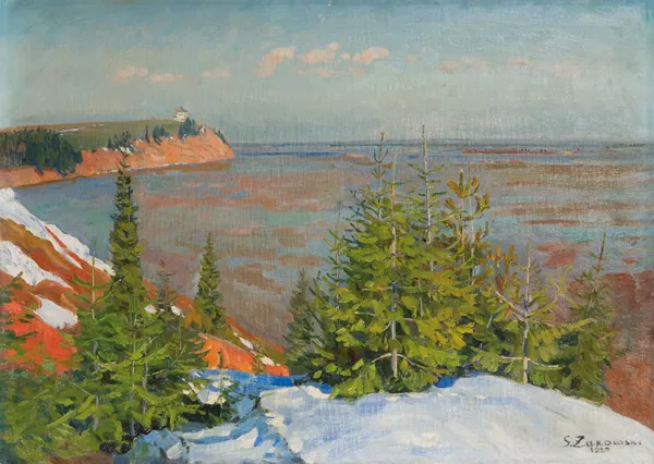 Stanisław Żukowski, PRZEDWIOŚNIE NAD WIATKĄ, 1920