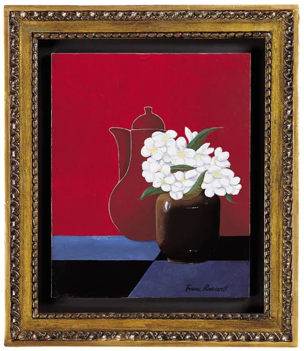 Franz Radziwill, Martwa natura z kwiatami jaśminu, 1954