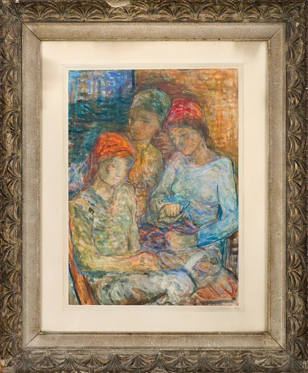 Otto Axer, Trzy dziewczyny w chustkach, lata 40. XX w.