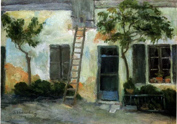 Leon Hirszenberg, Podwórko bretońskie