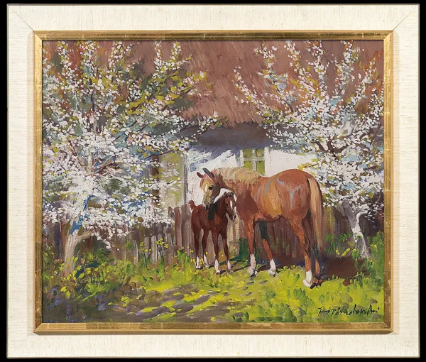 Jerzy Potrzebowski, WIOSNA. KLACZ ZE ŹREBAKIEM 