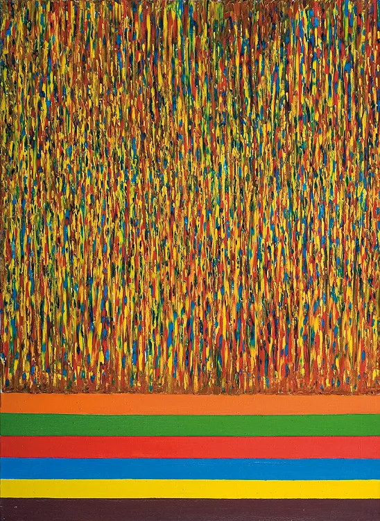 Stefan Gierowski, OBRAZ DXCVIII, 1989 