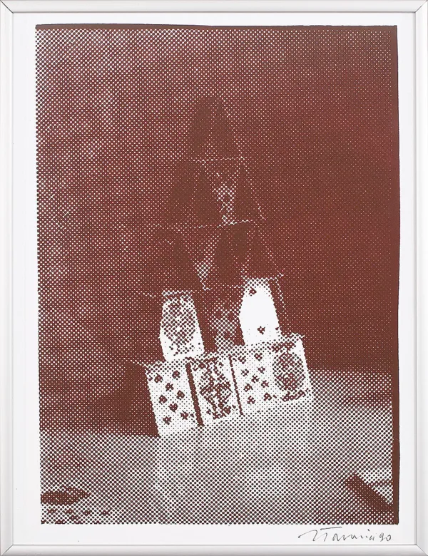 Jan Tarasin, Bez tytułu (domek z kart), 1990