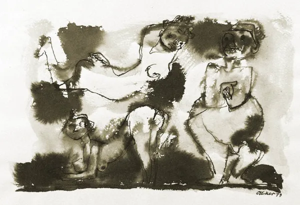 Otto Axer, Trzy odaliski, 1979