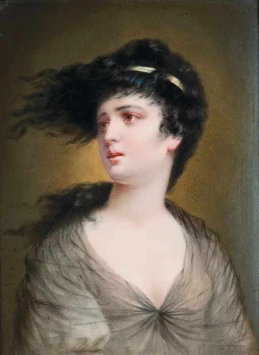 Autor nierozpoznany, PORTRET MŁODEJ KOBIETY 