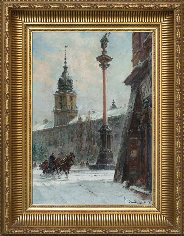 Władysław Chmieliński (Stachowicz), WIDOK NA PLAC ZAMKOWY OD UL. SENATORSKIEJ