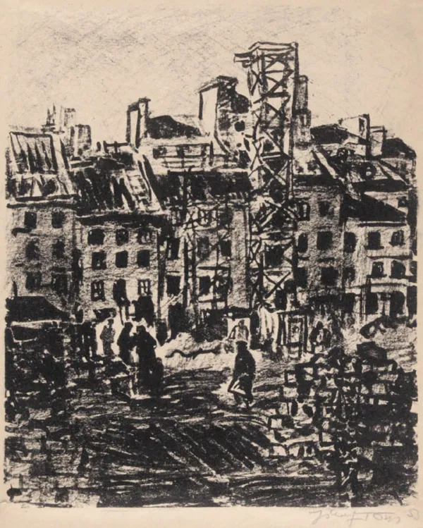 Józef Tom, Odbudowa Rynku Starego Miasta w Warszawie, 1953