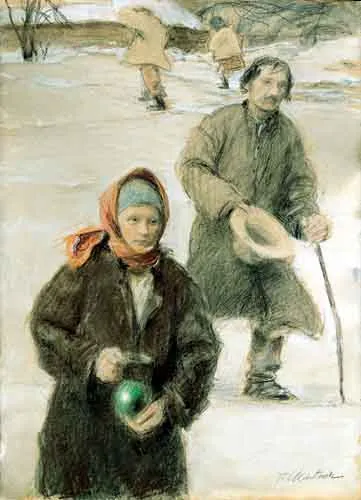 Teodor Axentowicz, Powrót ze święcenia wody