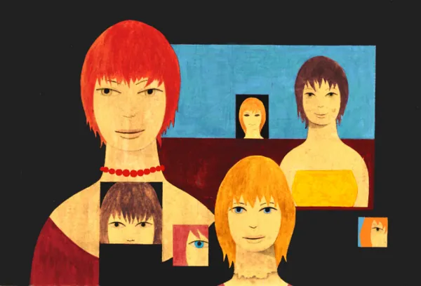 Kazimierz Mikulski, Kompozycja z dziewczynami, lata 50