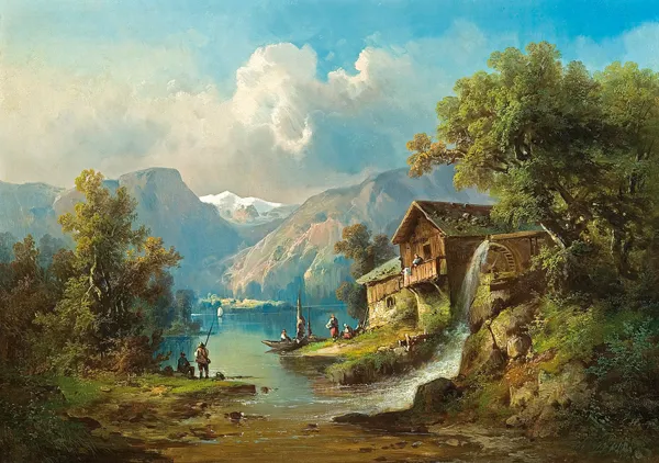 Guido Hampe, MŁYN NAD JEZIOREM W GÓRACH 