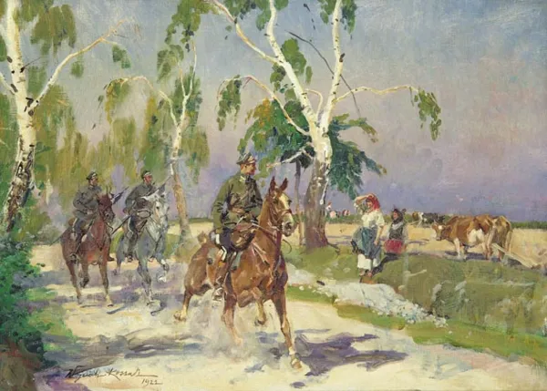 Wojciech Kossak, Patrol ułanów