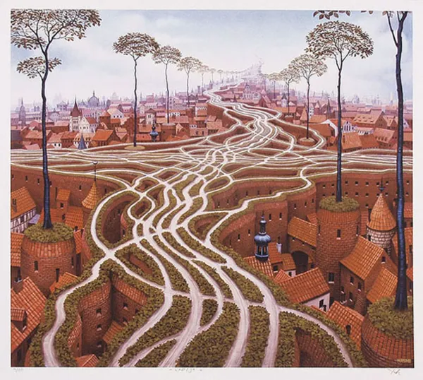 Jacek Yerka, Erozja, 2000