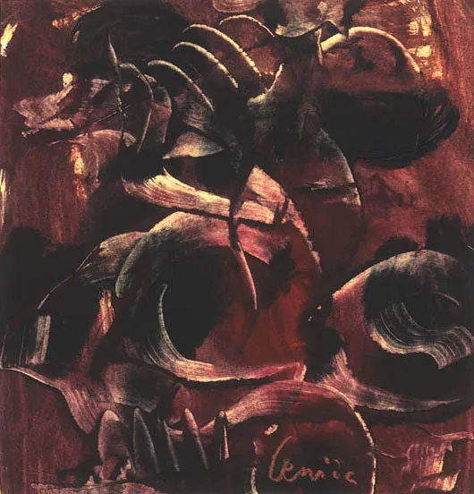 Alfred Lenica, Abstrakcja, 1963