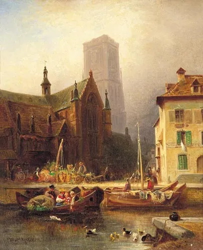 Wilhelm Alexander Meyerheim, Nad kanałem w Holandii