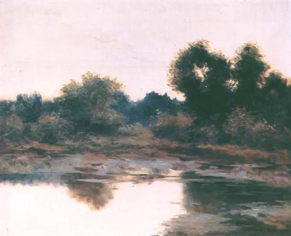 Maksymilian Gierymski, Pejzaż z jeziorem