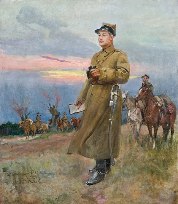 Wojciech Kossak, PORTRET KAPITANA ANTONIEGO DUDZIŃSKIEGO, 1938