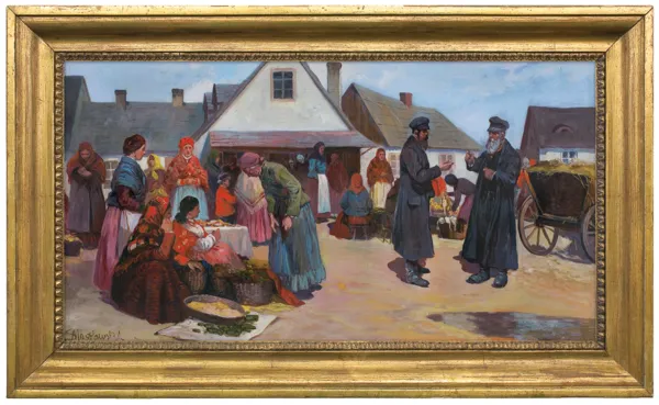 Stanisław Masłowski, TARG W MIASTECZKU, lata 80. XIX w.