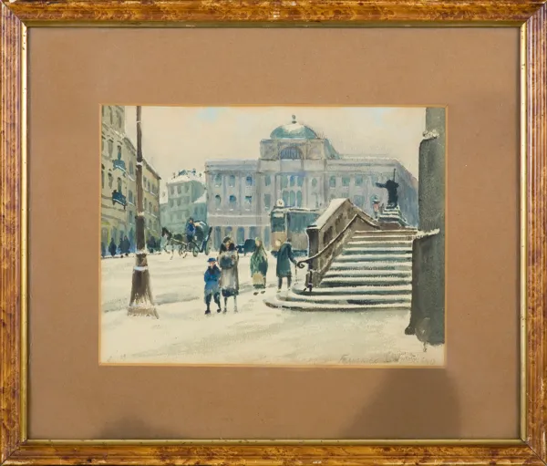 Franciszek Suderland, KRAKOWSKIE PRZEDMIEŚCIE Z PAŁACEM STASZICA