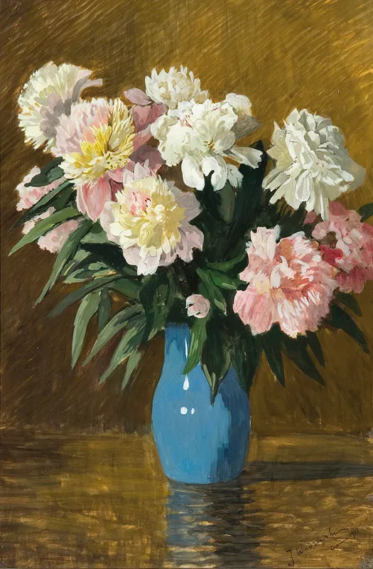 Józef Wodziński, PIWONIE W WAZONIE, 1911