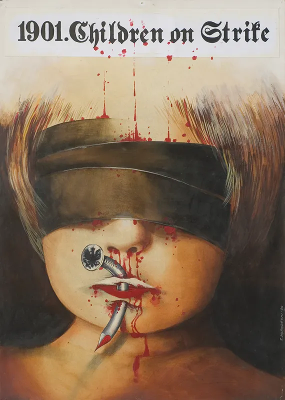 Zdzisław Otello Horodecki, Projekt plakatu do filmu Wizja lokalna 1901, 1980