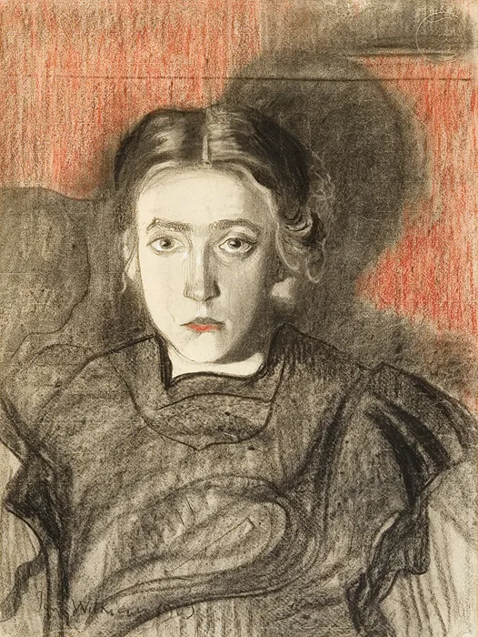 Stanisław Ignacy Witkiewicz, PORTRET EUGENII DUNIN-BORKOWSKIEJ, 1909