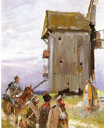 Wojciech Kossak, Spotkanie przy wiatraku