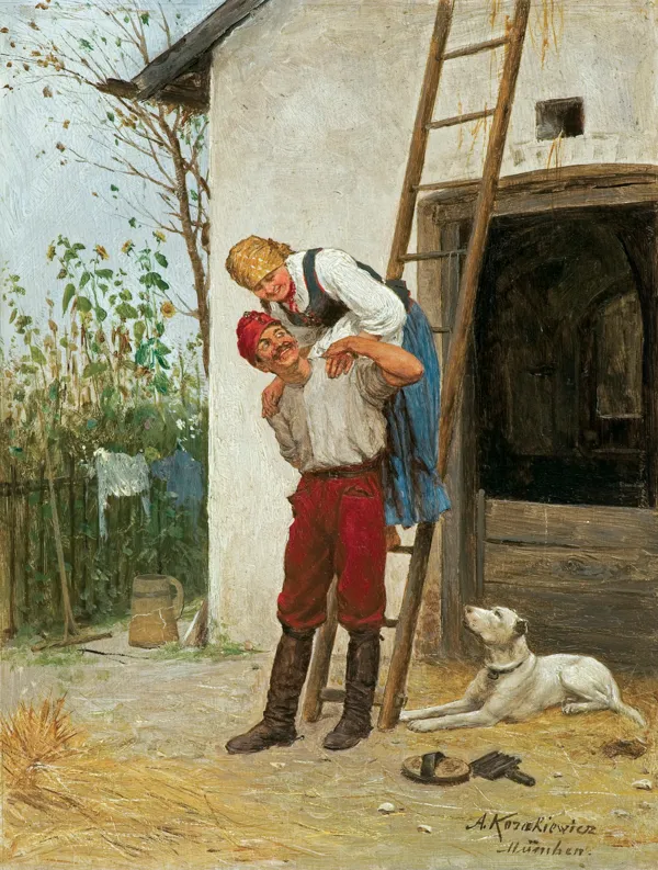 Antoni Kozakiewicz, ZALOTY, ok. 1880