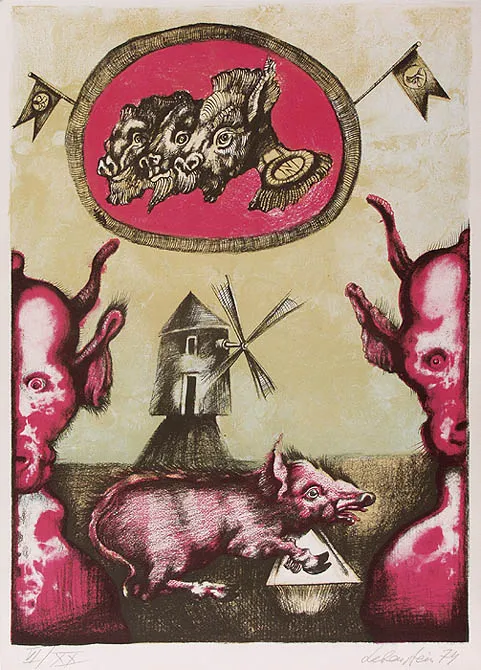 Jan Lebenstein, Z cyklu Folwark zwierzęcy, 1974