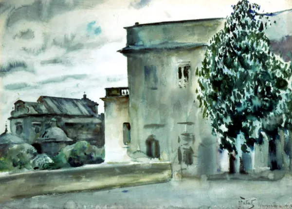 Julian Fałat, Widok na Kościół Św. Anny, 1919