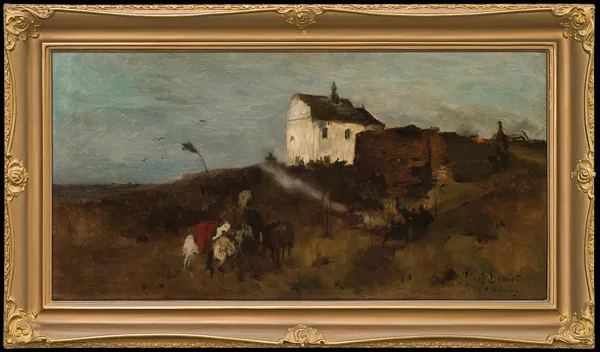 Józef Brandt, OBOZOWISKO KOZAKÓW. WIECZÓR, ok. 1870