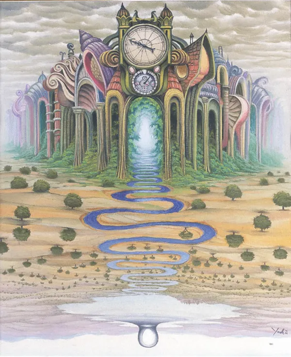 Jacek Yerka, Zegar, 2000