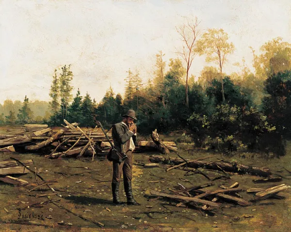 Stanisław Jasieński, Myśliwy na porębie