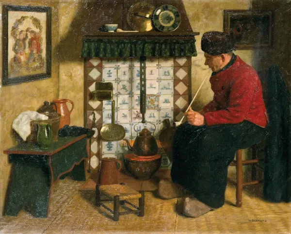 Wilhelm Gdanietz, PRZY KOMINKU