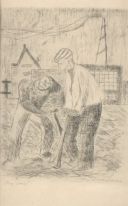 Maria  Bronikowska, Przy pracy, lata 50.