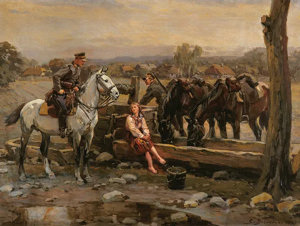 Stanisław Bagieński, Pojenie koni