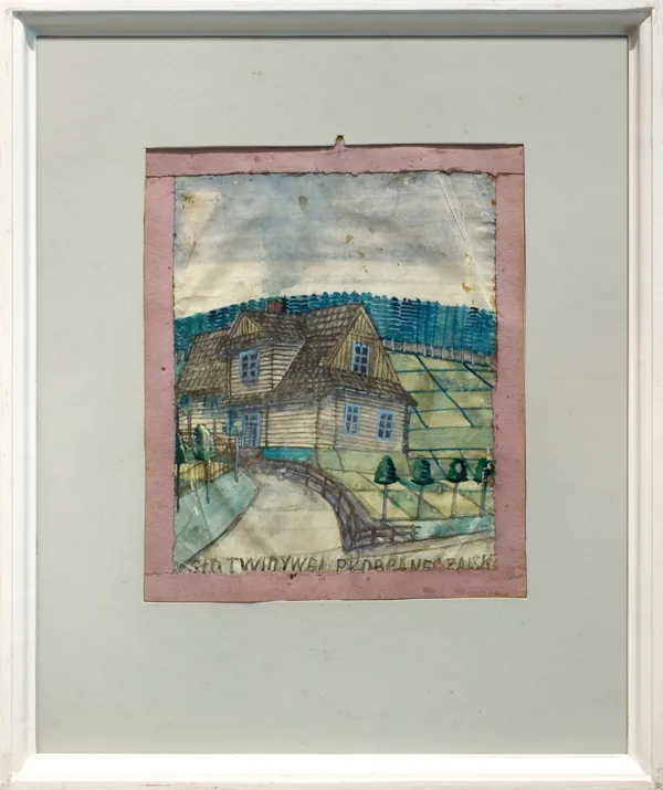 Nikifor Krynicki, DREWNIANY DOM PRZY DRODZE