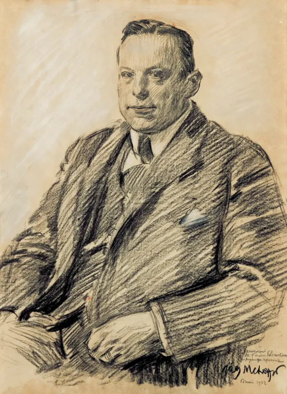 Józef Mehoffer, PORTRET MECENASA KONRADA KOLSZEWSKIEGO, 1923