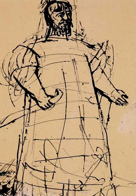 Tadeusz Kulisiewicz, Postać z cyklu Kaukaskie kredowe koło, 1955-56