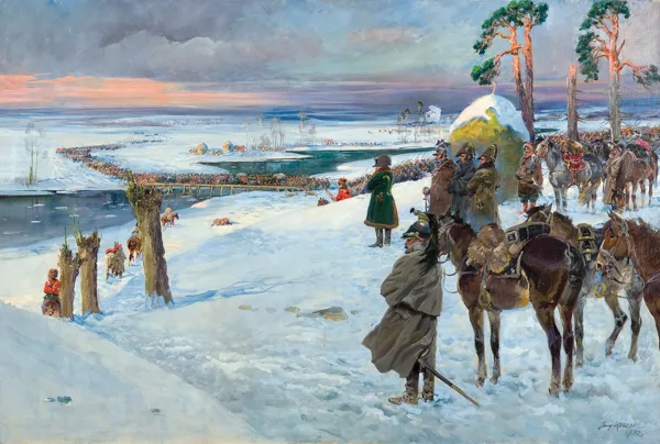 Jerzy Kossak, NAPOLEON ZE SZTABEM, 1932