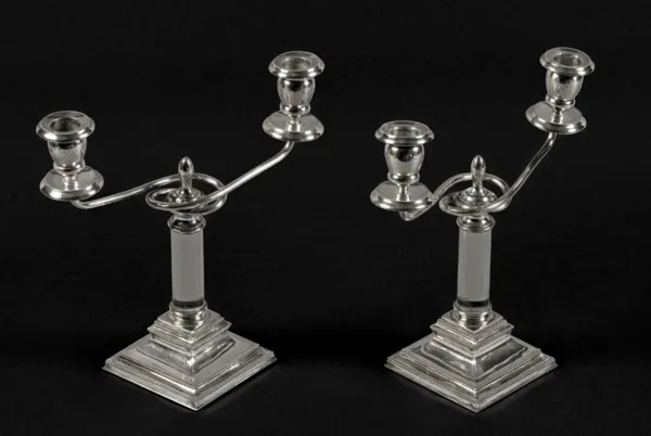 Autor nierozpoznany, PARA KANDELABRÓW, pocz. XX w.