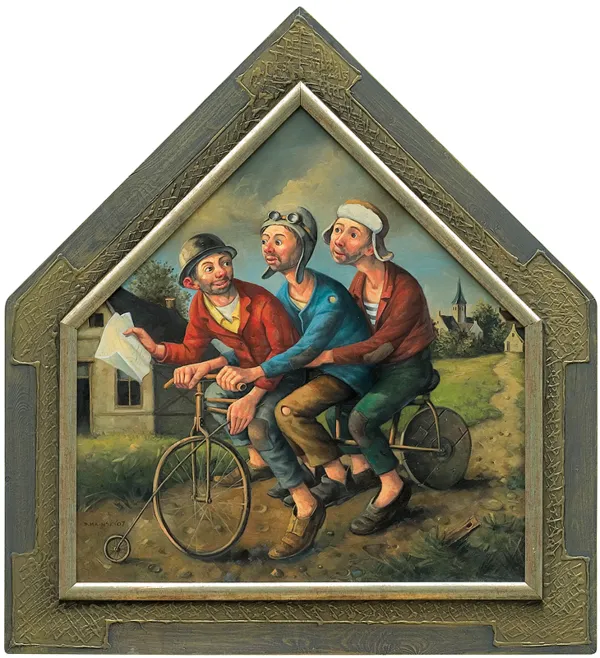 Dariusz  Miliński, TRZECH MĘŻCZYZN NA ROWERZE, 2007