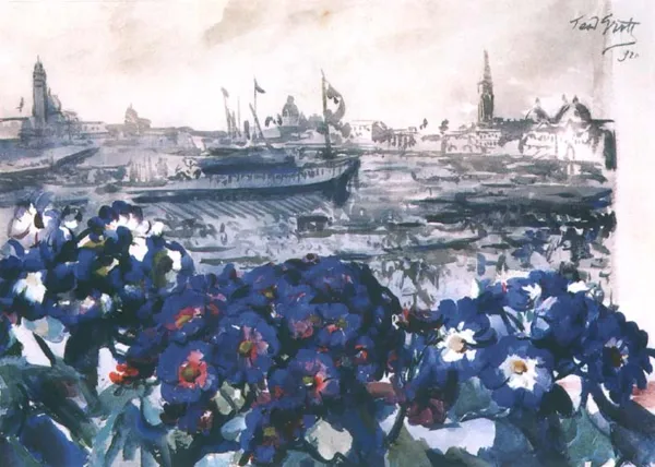 Teodor Grott, Wenecja z okna pracowni