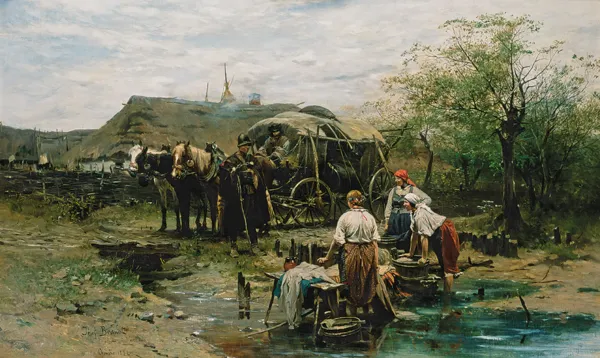 Józef Brandt, Praczki, 1882