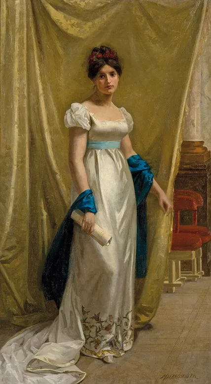 Marie Wilhelmina  Wandscheer, PORTRET MŁODEJ DAMY