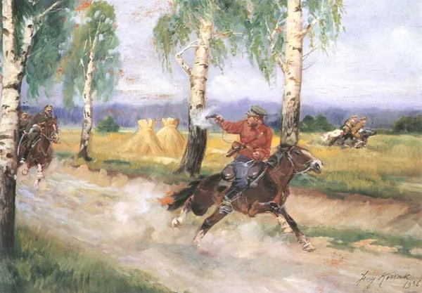 Jerzy Kossak, Pogoń za bolszewikiem