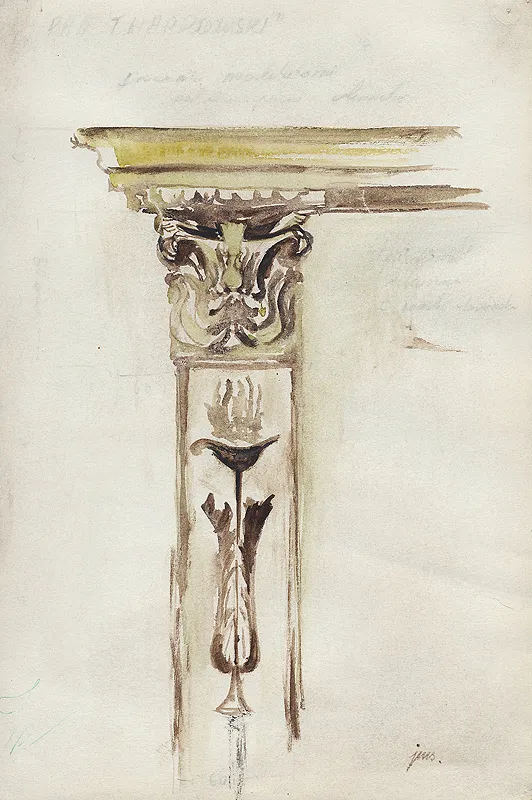 Jan Marcin Szancer, Fragment projektu dekoracji do Pana Twardowskiego