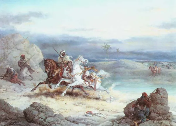 Friedrich Kaiser, Epizod z wojen arabsko-francuskich