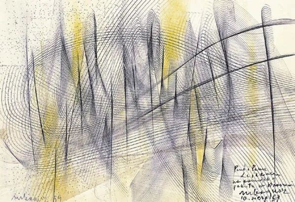 Marian Bogusz, Kompozycja, 1959