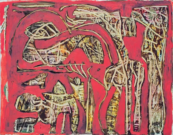 Stanisław Młodożeniec, KOMPOZYCJA 1 (CZERWONA), 2004