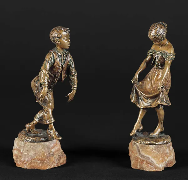 Carl Kauba, CHŁOPCZYK I DZIEWCZYNKA, ok.1900